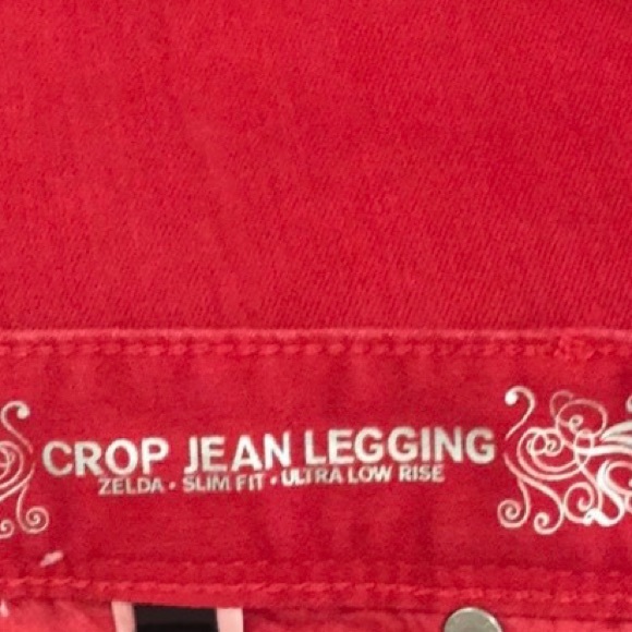 Express red low rise crop - Picture 4 of 9